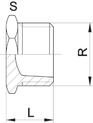 Bild von +GF+ Stopfen PVC-U R, Grösse: 3/8", Art.Nr.: 721961905