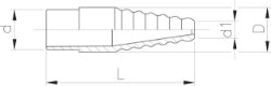 Bild von +GF+ Laborschlauchtülle PVC-U metrisch, Grösse: 12, Art.Nr.: 721960304