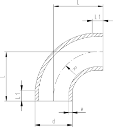 Bild von +GF+ PROGEF Standard Bogen 90° SDR11/PN10, Grösse: 20, Art.Nr.: 727018606