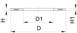 Bild von +GF+ Profil-Flanschdichtung metrisch Für Vorschweissbunde ohne Fase, d mm: 63, Art.Nr.: 748440711