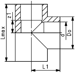 Bild von +GF+ ecoFIT T 90° egal PE80 d20-110mm, Grösse: 75, Art.Nr.: 733200112