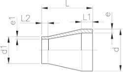 Bild von +GF+ PROGEF Standard Reduktion SDR11/PN10, Grösse: 32‑ 20, Art.Nr.: 727908542