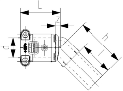 Bild von +GF+ INSTAFLEX Elektroschweiss Winkel 45° PB Mit Muffe-Stutzen, d mm: 16, Art.Nr.: 761069447