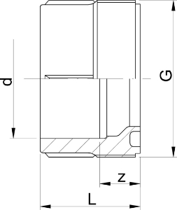 Bild von +GF+ SYGEF Standard Einschraubteil Muffenschweissen PN16, Grösse: 50, Art.Nr.: 735640110