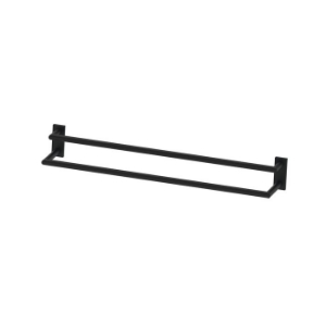 Picture of Bodenschatz - SIGNA Badetuchstange doppelt 80 cm schwarz matt, Art.Nr. : BA59SM208