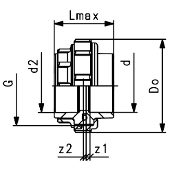 Bild von +GF+ ecoFIT Übergangs-Verschraubung PE80 d20-63mm / Messing / Innengewinde Rp, d mm: 25, Art.Nr.: 733580207