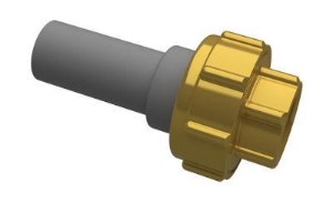 Bild von +GF+ INSTAFLEX Übergangs-Verschraubung PB/Messing Mit Stutzen für Elektroschweissen und Muffenschweissen / Innengewinde, d mm: 63, Art.Nr.: 760857213