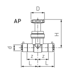 Bild von +GF+ INSTAFLEX Ventil BTV 2 PB Mit Entleerstutzen G 1/4", d mm: 50, Art.Nr.: 761069657