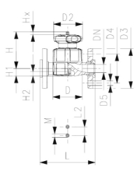 Bild von +GF+ SYGEF Standard Membranventil Typ 517 Mit Losflanschen PP-V metrisch/BS, Grösse: 32, Art.Nr.: 185517134