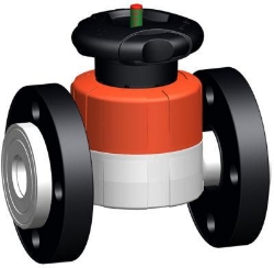 Bild von +GF+ SYGEF Standard Membranventil Typ 517 Mit Losflanschen PP-V metrisch/BS, Grösse: 63, Art.Nr.: 185517137
