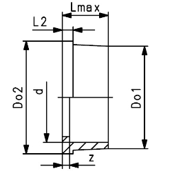 Bild von +GF+ ecoFIT Einlegteil PE80 d20-63mm, Grösse: 25, Art.Nr.: 734600107