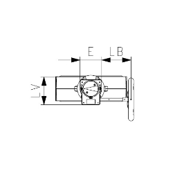 Bild von +GF+ PROGEF Standard Wafer-Style, Zwischeneinbau Absperrklappe Typ 567 Mit Handgetriebe Flansch Norm metrisch/ANSI/BS/JIS, d mm: 63, Art.Nr.: 167567042